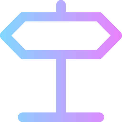 Дорожный знак Super Basic Rounded Gradient иконка