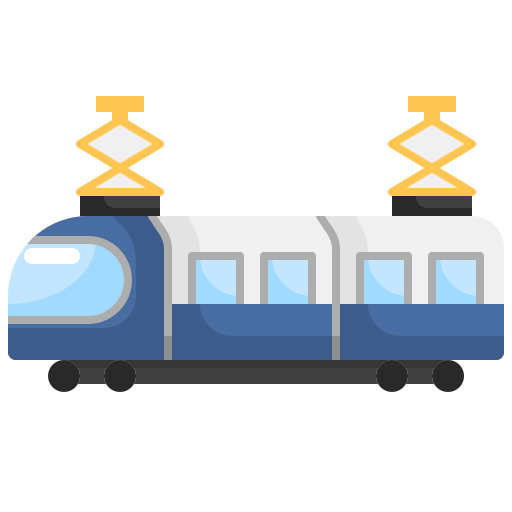 Tram Justicon Flat icon