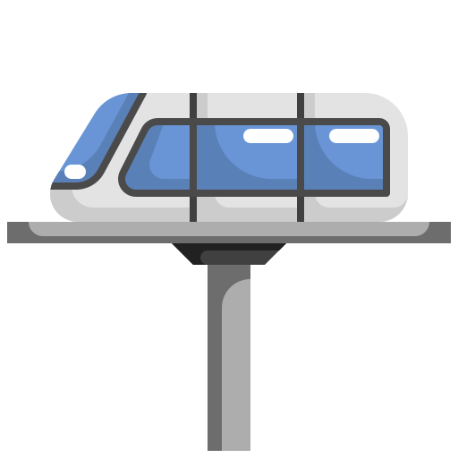 Skytrain Justicon Flat icon