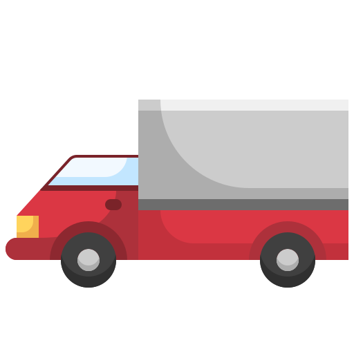 Pickup truck Justicon Flat icon