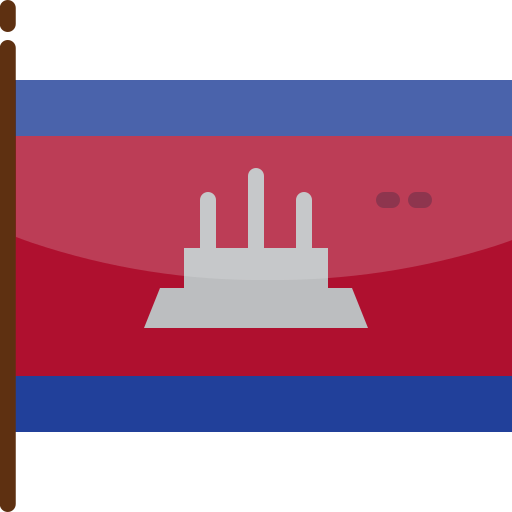 nationale vlag Mangsaabguru Flat icoon