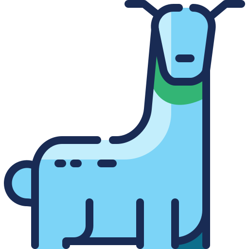 alpaca Mangsaabguru Lineal Color icono