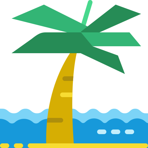 palmboom Mangsaabguru Flat icoon