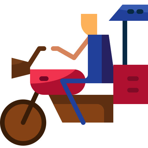 tuk tuk Mangsaabguru Flat icon