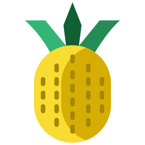 ananas Mangsaabguru Flat icoon