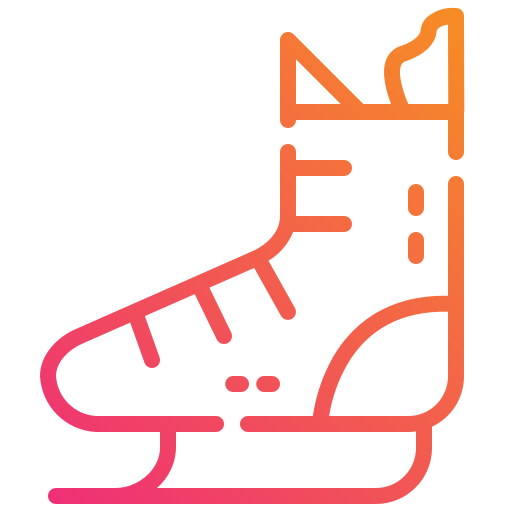 schlittschuhlaufen Mangsaabguru Lineal Gradient icon