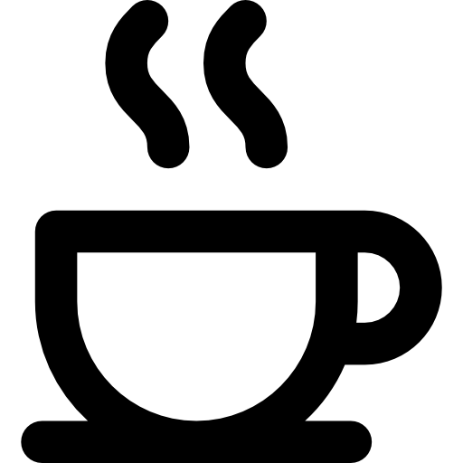 café Basic Rounded Lineal icono