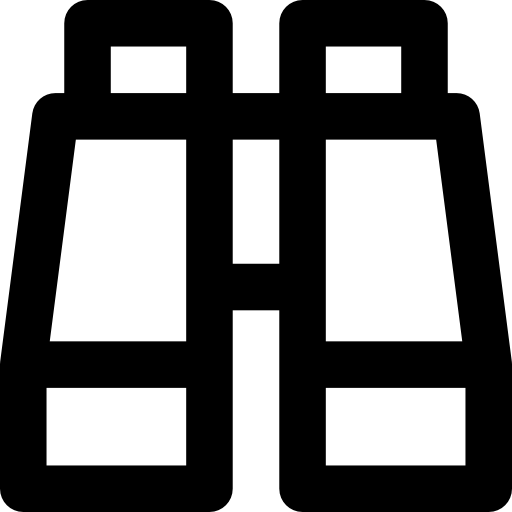 binoculare Basic Rounded Lineal icona