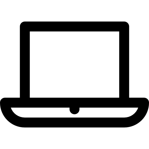 Laptop Basic Rounded Lineal icon