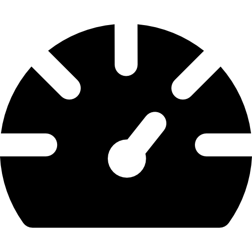 Speedometer Basic Rounded Filled icon