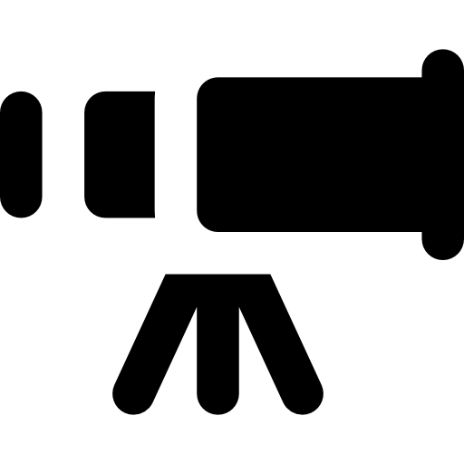 Telescope Basic Rounded Filled icon