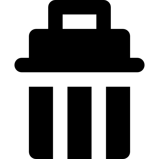 Bin Basic Rounded Filled icon