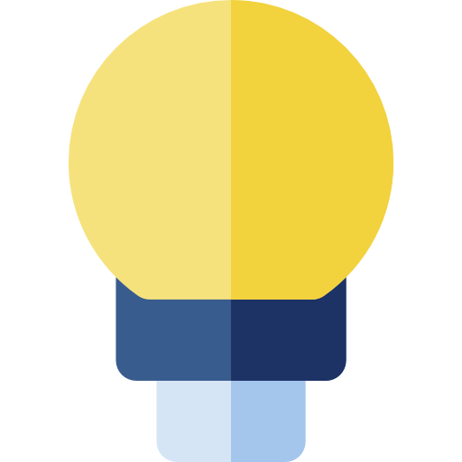 lamp Basic Rounded Flat icoon