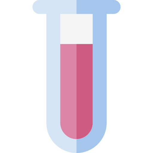 tubo de ensayo Basic Rounded Flat icono