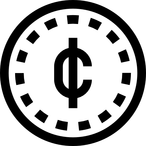 moneta Basic Straight Lineal icona