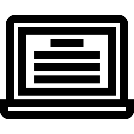 Laptop Basic Straight Lineal icon
