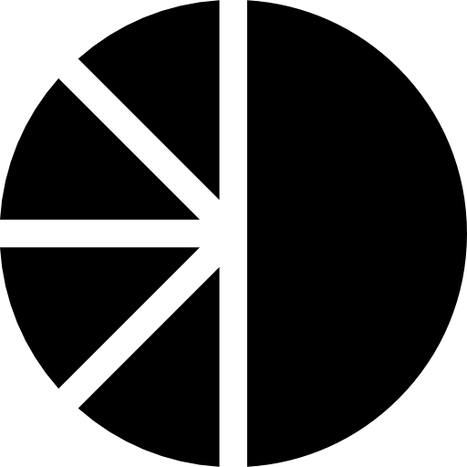 wykres kołowy Basic Straight Filled ikona