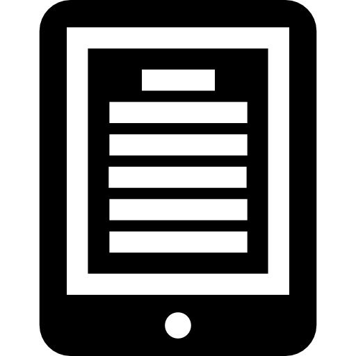 tablette Basic Straight Filled icon