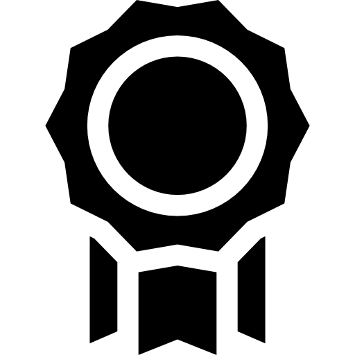 medalla Basic Straight Filled icono