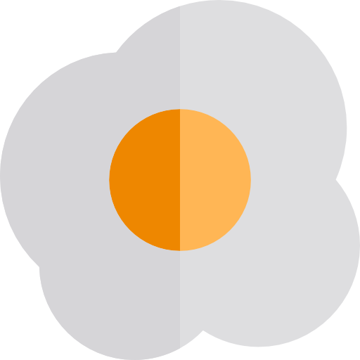huevo frito Basic Rounded Flat icono