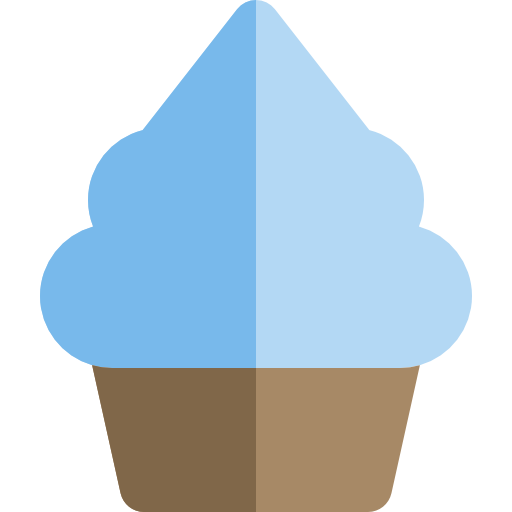 mrożony jogurt Basic Rounded Flat ikona