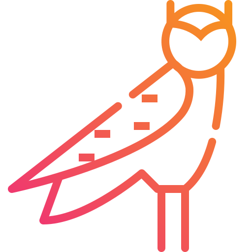 Owl Mangsaabguru Lineal Gradient icon