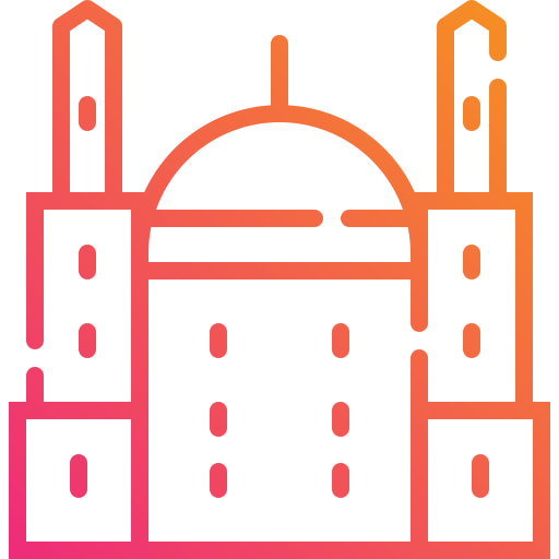 citadel van caïro Mangsaabguru Lineal Gradient icoon
