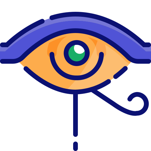 Eye of ra Mangsaabguru Lineal Color icon