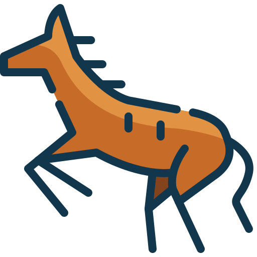 cheval Mangsaabguru Lineal Color Icône