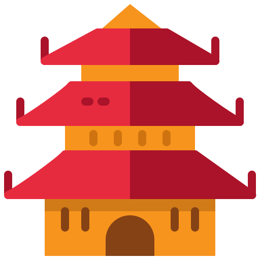 pagode Mangsaabguru Flat Ícone