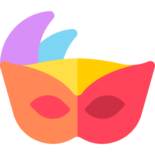 Carnival mask Basic Rounded Flat icon