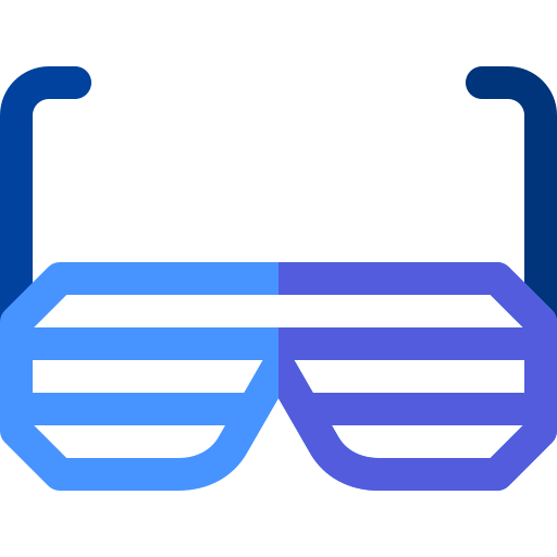 Glasses Basic Rounded Flat icon