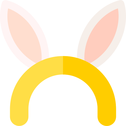 Bunny ears Basic Rounded Flat icon