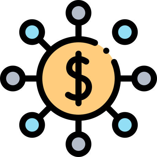 finansowanie społecznościowe Detailed Rounded Lineal color ikona