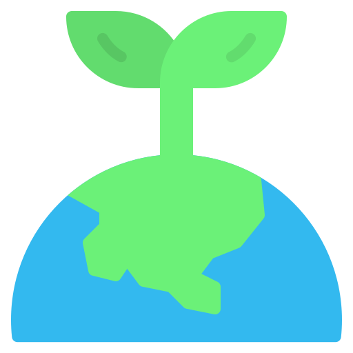 groene aarde Generic Flat icoon