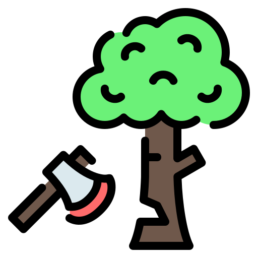 Deforestation Generic Outline Color icon