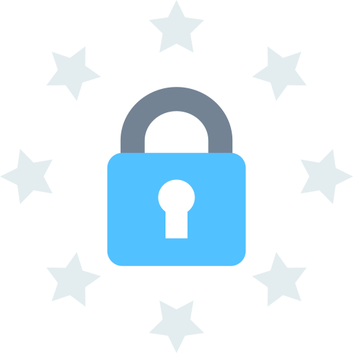 gegevensbescherming SBTS2018 Flat icoon