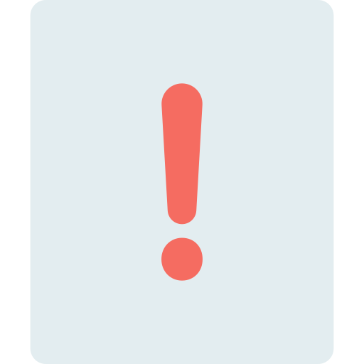 경고 SBTS2018 Flat icon