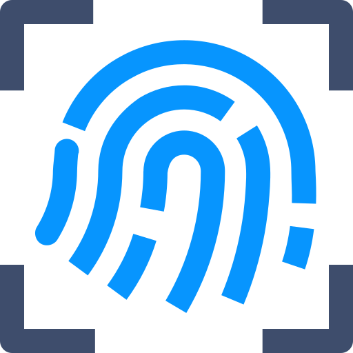huella dactilar SBTS2018 Blue icono