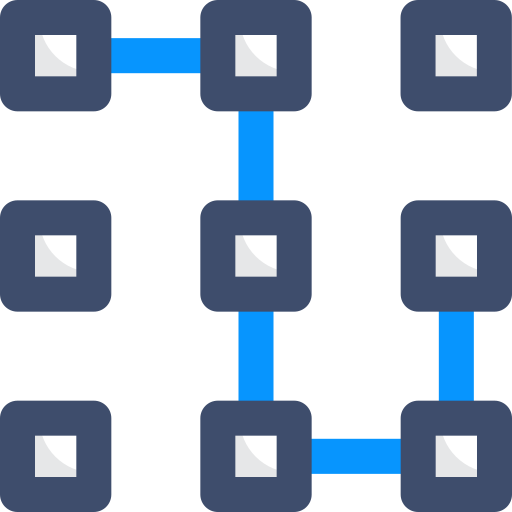 padrão de bloqueio SBTS2018 Blue Ícone