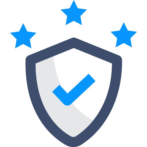 seguridad de datos SBTS2018 Blue icono