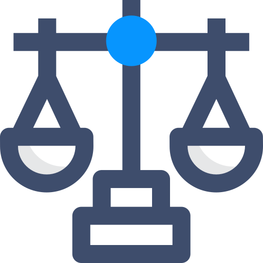 Échelle de justice SBTS2018 Blue Icône