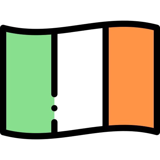 irlanda Detailed Rounded Lineal color icono