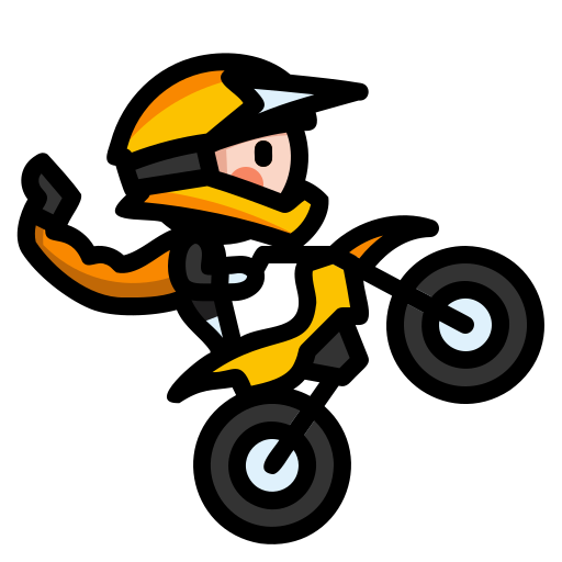 motocross Skyclick Lineal Color Icône