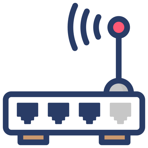 wlan router Generic Outline Color icon