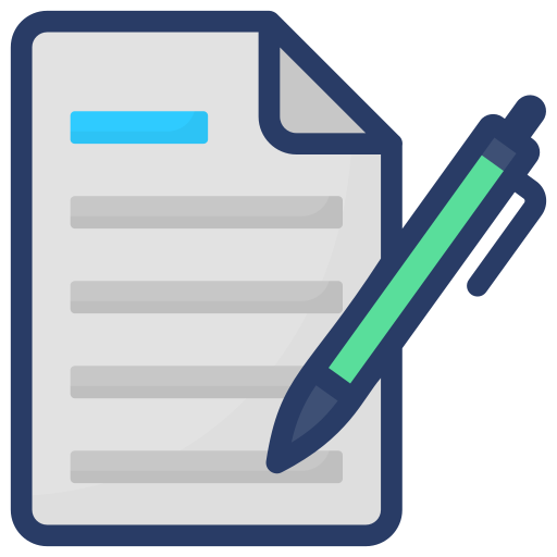 Contract Generic Outline Color icon