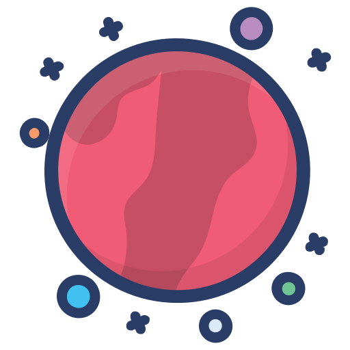 Planet Generic Outline Color icon