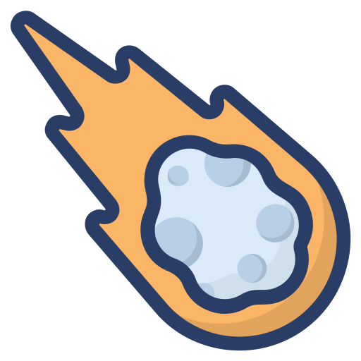 meteorito Generic Outline Color icono