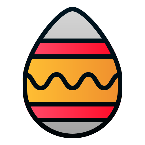 uovo di pasqua Andinur Lineal Color Gradient icona
