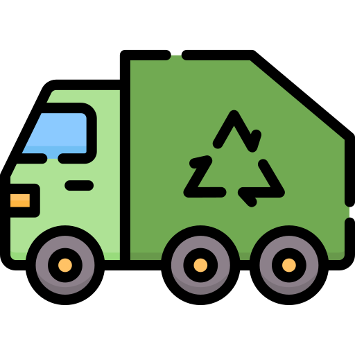 camion à ordures Special Lineal color Icône
